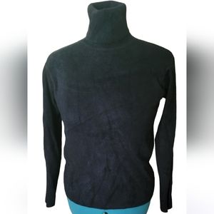 Ellen Tracy Vintage Turtleneck Black Sweater Size L